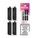 REVOL 2600 4 In 1 Prefilled Pods - Strawberry Series 20mg Vape Pods REVOL