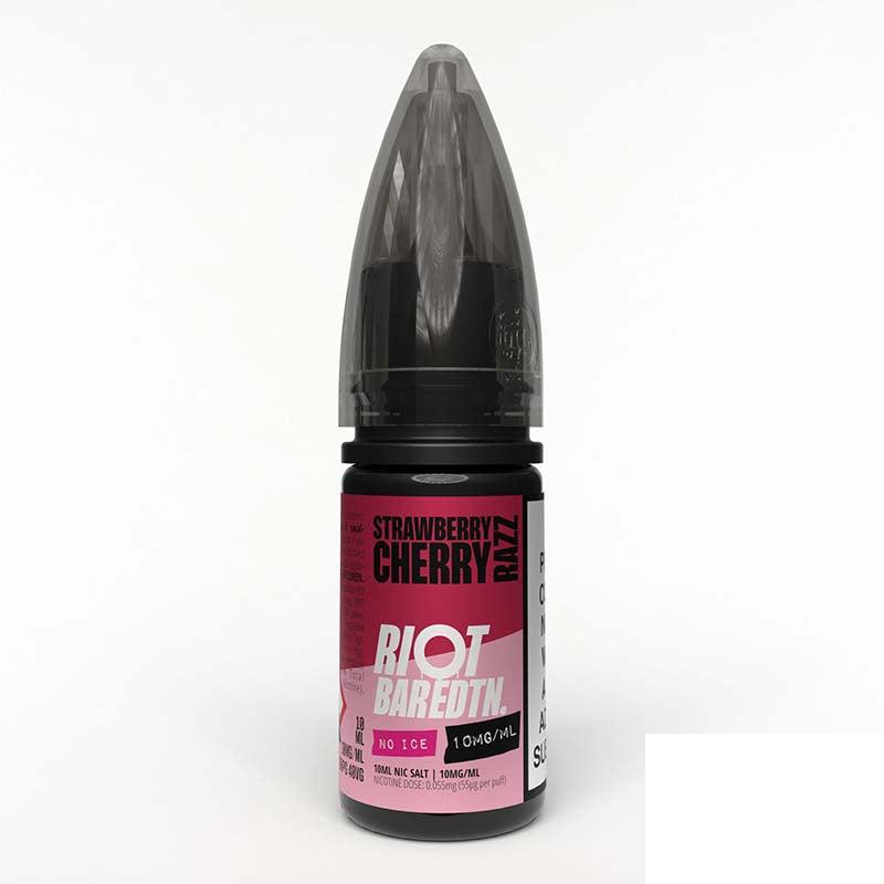 Riot E-Liquid Bar Edition Nic Salts 10mg - Strawberry Cherry Razz 10mg 10ml Nic Salt Riot E Liquid