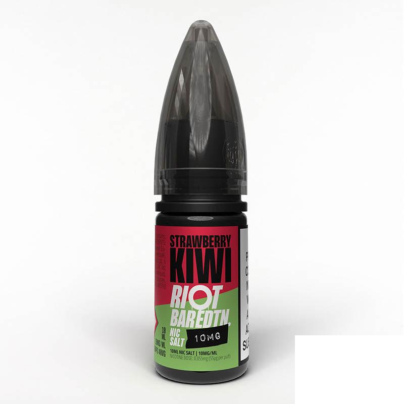Riot E-Liquid Bar Edition Nic Salts 10mg - Strawberry Kiwi 10mg 10ml Nic Salt Riot E Liquid