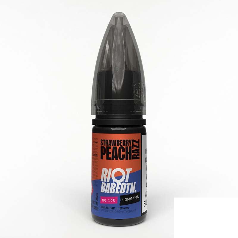 Riot E-Liquid Bar Edition Nic Salts 10mg - Strawberry Peach Razz 10mg 10ml Nic Salt Riot E Liquid