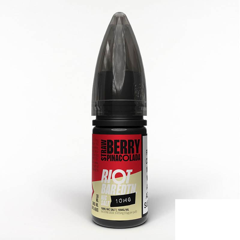 Riot E-Liquid Bar Edition Nic Salts 10mg - Strawberry Pinacolada 10mg 10ml Nic Salt Riot E Liquid