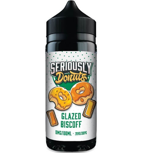 Seriously Donuts Shortfill 100ml E-Liquid - Glazed Biscoff E-Liquid Seriously