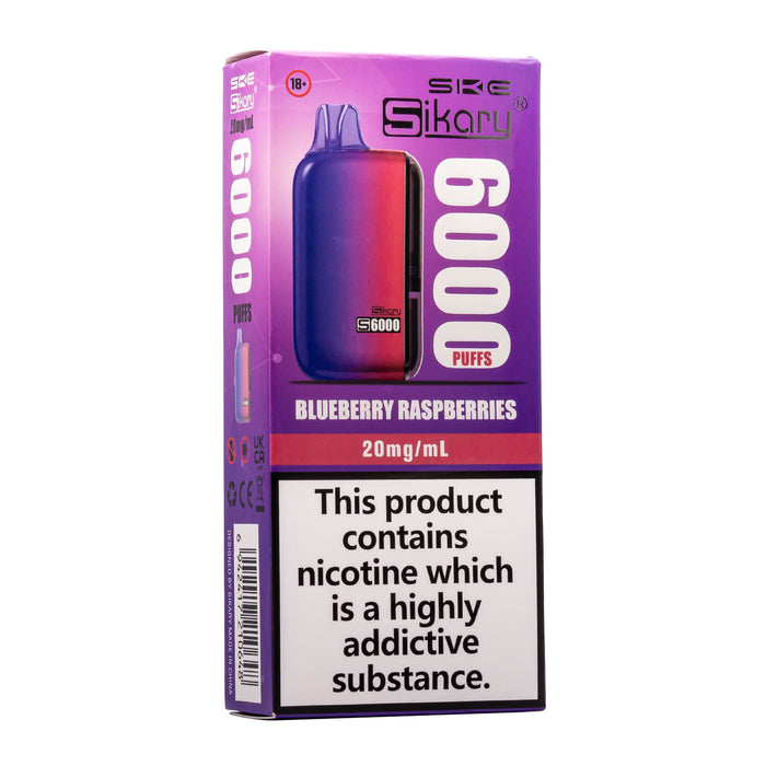 SKE Sikary 6000 - Blueberry Raspberries Disposable Vape SKE