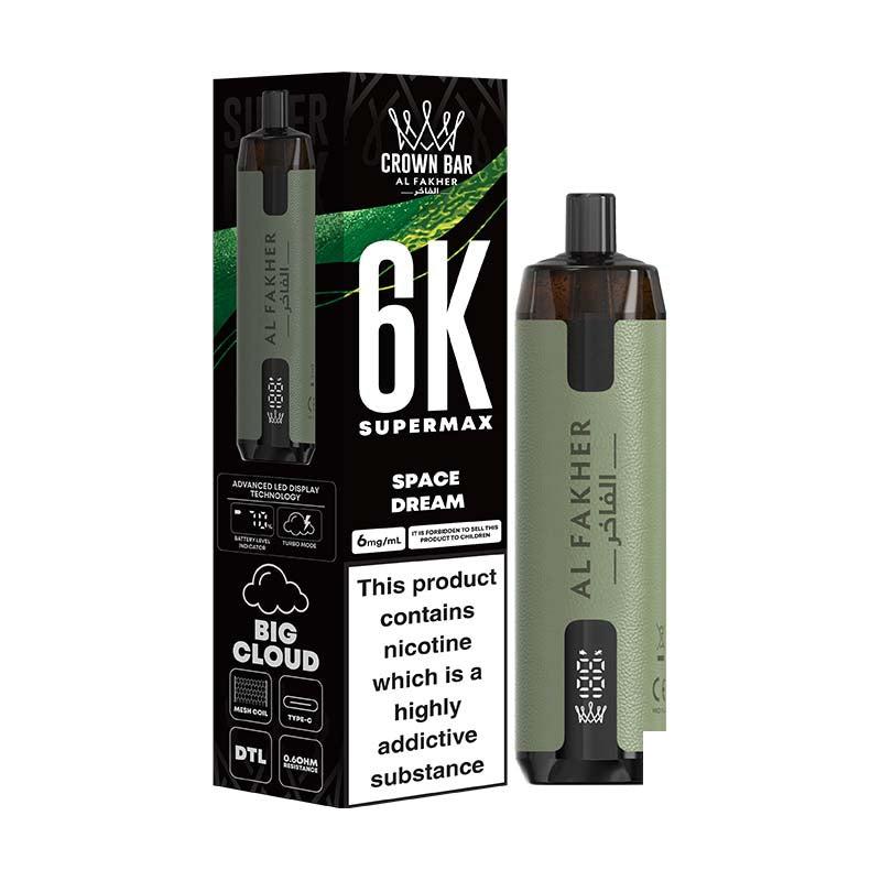 Al Fakher AF6000 Supermax Legal Big Puff Device - Space Dream 6mg Legal Big Puff Device Al Fakher