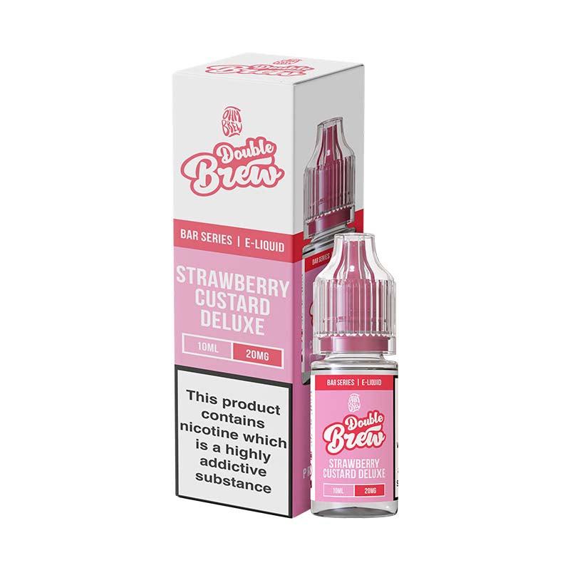 Ohm Brew Double Brew Bar Series 5mg Nic Salt - Strawberry Custard Deluxe 5mg 10ml Nic Salt Ohm Brew