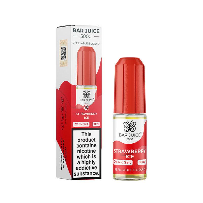 Bar Juice 5000 Strawberry Ice Nic Salt - 20mg 10ml Nic Salt Bar Juice 5000