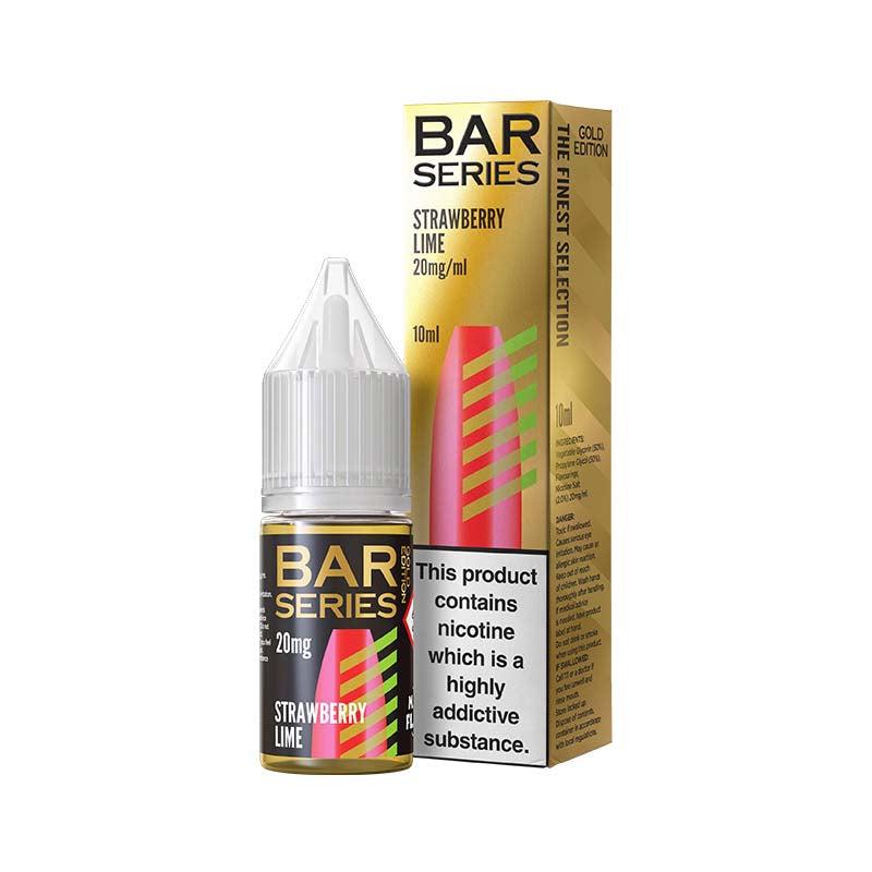 Bar Series Gold 20mg Nic Salt - Strawberry Lime 20mg 10ml Nic Salt Bar Series