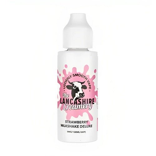 The Lancashire Creamery 100ml Shortfill E-Liquid - Strawberry Milkshake Deluxe E-Liquid The Lancashire