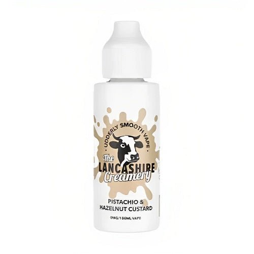 The Lancashire Creamery 100ml Shortfill E-Liquid - Pistachio & Hazelnut Custard E-Liquid The Lancashire