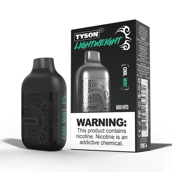 Bulk Buy Tyson 2.0 Disposable Vapes Box of 10 Disposable Tyson Cool Mint  