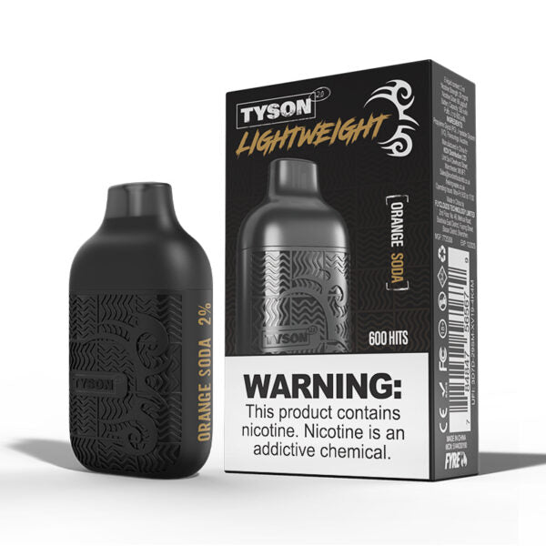 Bulk Buy Tyson 2.0 Disposable Vapes Box of 10 Disposable Tyson Orange Soda  