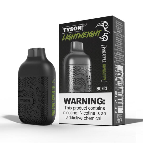 Bulk Buy Tyson 2.0 Disposable Vapes Box of 10 Disposable Tyson Pineapple Kiwiberry  