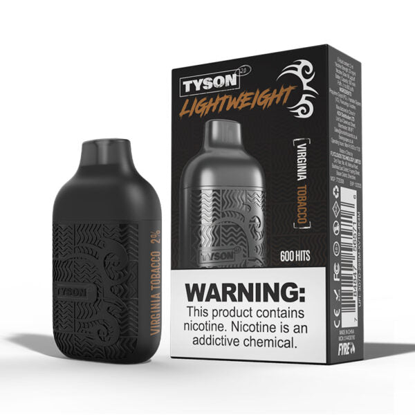 Bulk Buy Tyson 2.0 Disposable Vapes Box of 10 Disposable Tyson Virginia Tobacco  