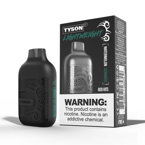 Bulk Buy Tyson 2.0 Disposable Vapes Box of 10 Disposable Tyson Watermelon Blast  