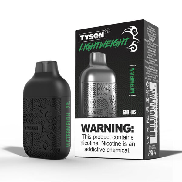 Bulk Buy Tyson 2.0 Disposable Vapes Box of 10 Disposable Tyson Watermelon  
