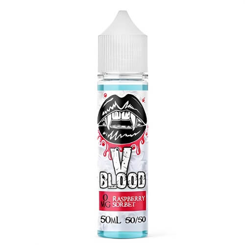 V Blood Shortfill 50ml E-Liquid All Ranges - Raspberry Sorbet Iced E-Liquid V Blood