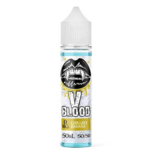 V Blood Shortfill 50ml E-Liquid All Ranges - Chilled Banana Iced E-Liquid V Blood