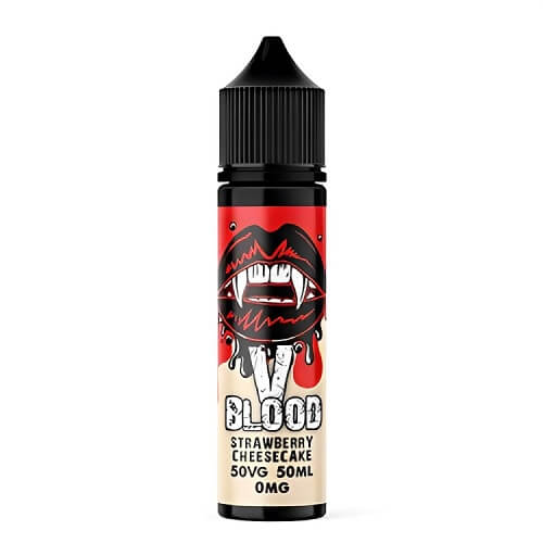 V Blood Shortfill 50ml E-Liquid All Ranges - Strawberry Cheesecake E-Liquid V Blood