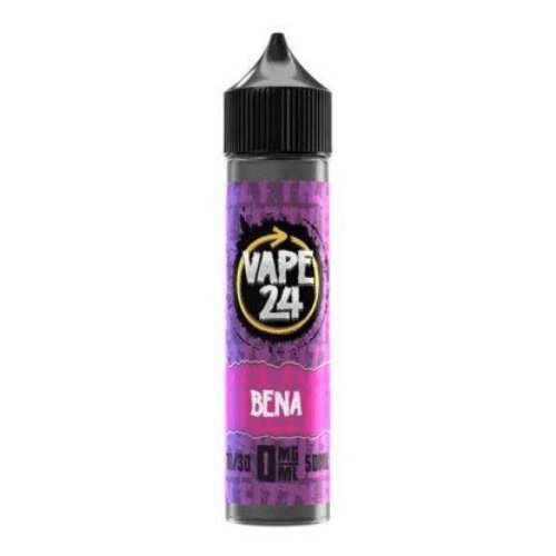 Vape 24 50ml Shortfill - Bena E-Liquid Vape 24 Bena