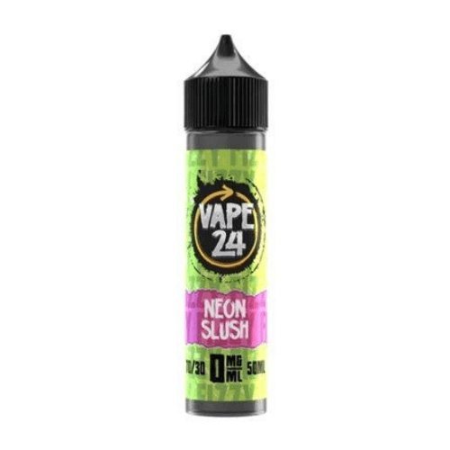 Vape 24 50ml Shortfill - Neon Slush E-Liquid Vape 24