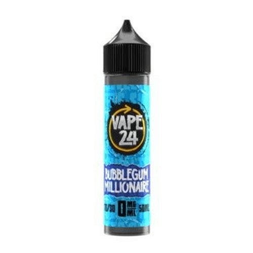 Vape 24 50ml Shortfill - Bubblegum Millionaire E-Liquid Vape 24