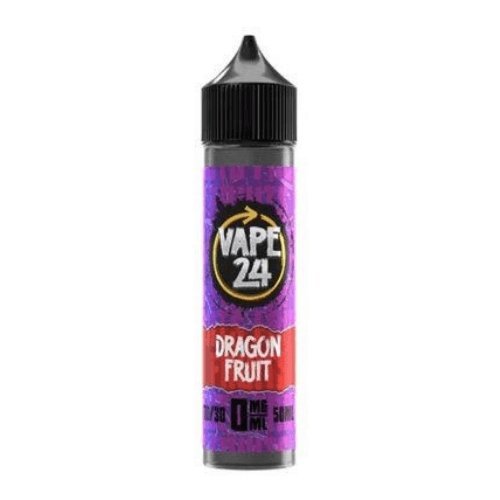 Vape 24 50ml Shortfill - Dragon Fruit E-Liquid Vape 24