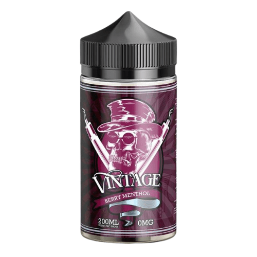 Vintage Premium 200ml E-liquid Vape Juice - Berry Menthol E-Liquid Vintage