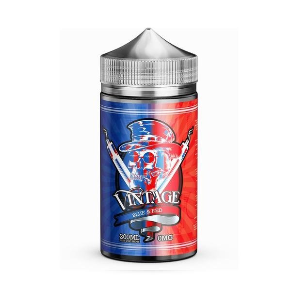 Vintage Premium 200ml E-liquid Vape Juice - Blue & Red E-Liquid Vintage