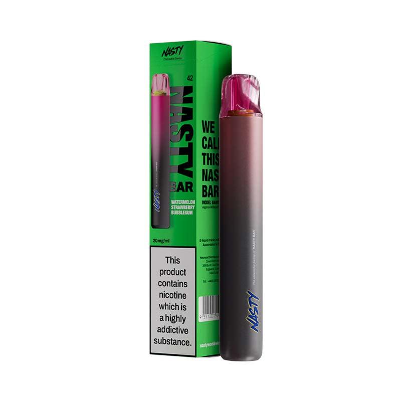 Nasty Bar DX2 Disposable Vape - Watermelon Strawberry Bubblegum/Watermelon Strawberry Blast 20mg Disposable Vape Nasty